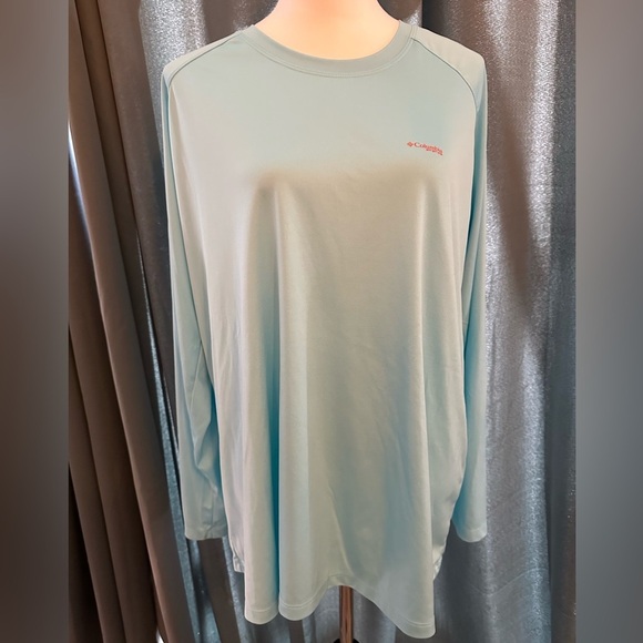 Columbia Other - COLUMBIA Men’s PFG Omni-Wick Long Sleeve Shirt 2x Sun Protection Aqua